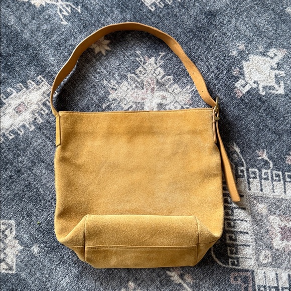 Goldenrod Suede Women's Bag. Genuine Leather - Picture 5 of 5